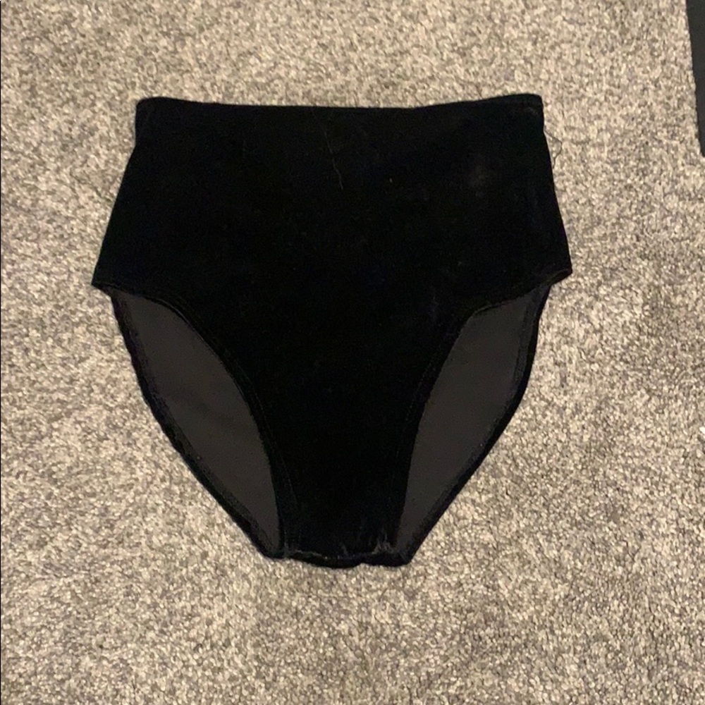 Black velvet rave bottoms